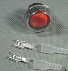 switch กันน้ำ 18mm สำหรับติด jetski มอไซด์ สีแดง
